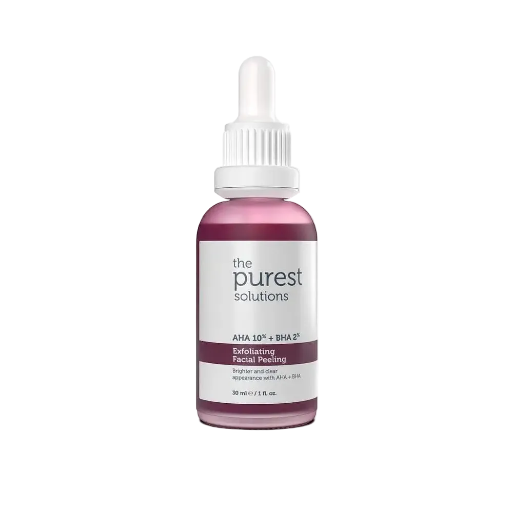 The Purest Solutions Exfoliating Facial Peeling AHA 10% + BHA 2% for pores and uneven skin tone