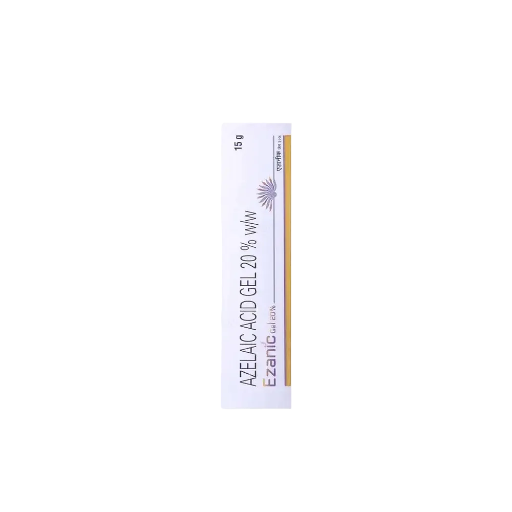 Intas Pharmaceuticals Ezanic Azelaic Acid 20% Gel for acne treatment and dark spot reduction