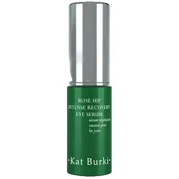 Kat Burki Rosehip Intense Recovery Eye Serum with retinol and vitamin C for dark circles and fine lines