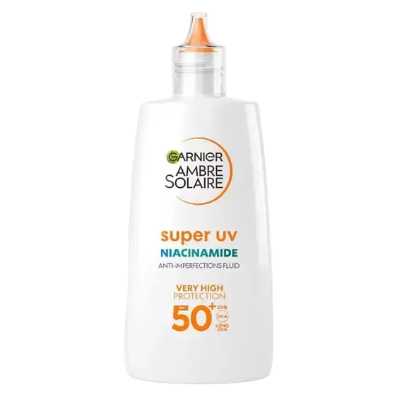 Garnier Ambre Solaire Super UV Niacinamide Anti-Imperfections Fluid SPF 50+ for oily and blemish-prone skin