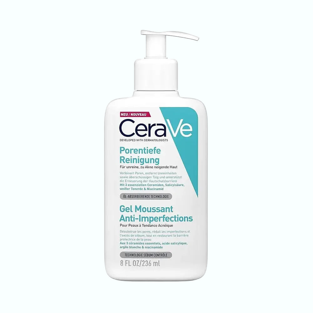 CeraVe Pore Deep Cleansing for deep pore cleansing and oil control