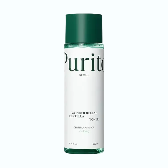 Purito Wonder Releaf Centella Toner with 6000ppm centella for sensitive skin soothing and hydration