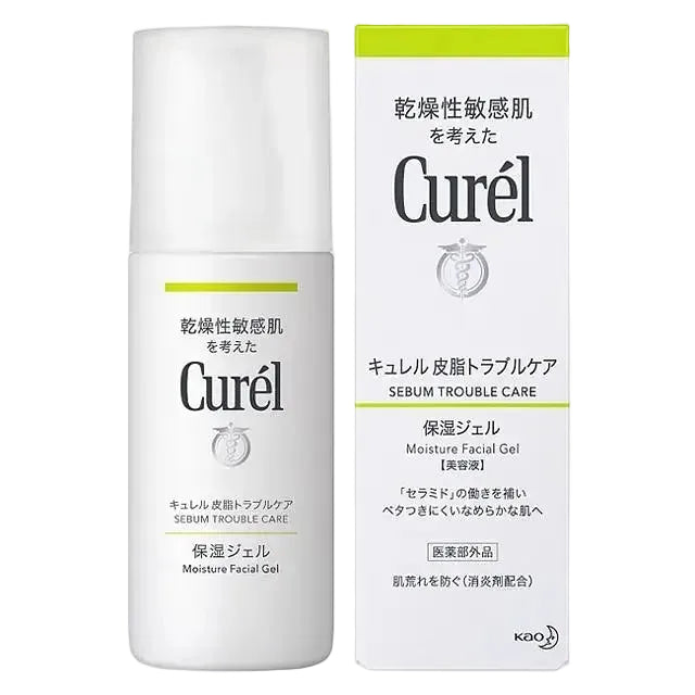 Curel Sebum Trouble Care Moisture Facial Gel for oily sensitive skin hydration