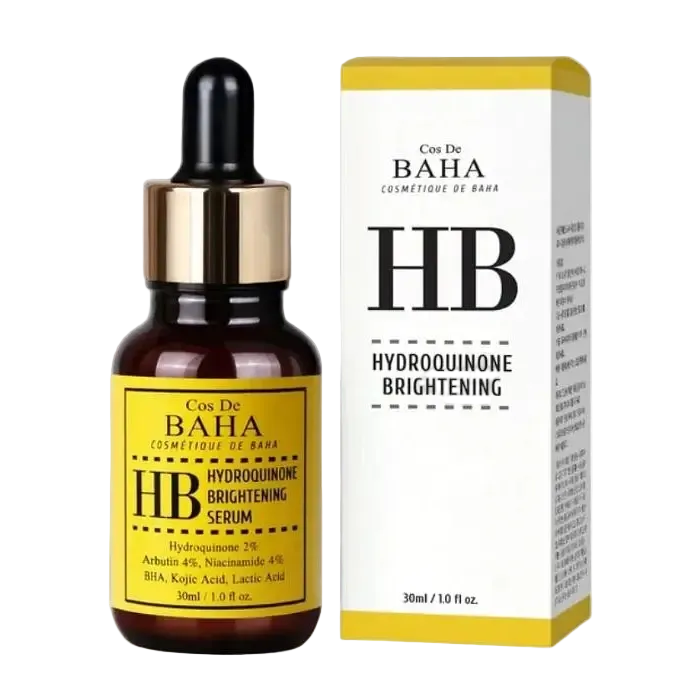 Cos De BAHA 2% Hydroquinone Arbutin Niacinamide erum for dark spots and hyperpigmentation