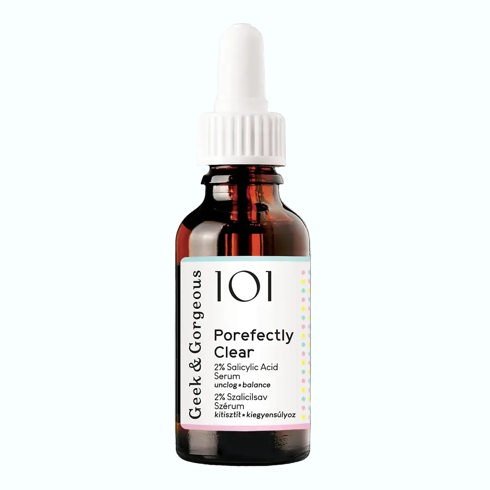 Geek & Gorgeous Porefectly Clear 2% BHA serum for oily and acne-prone skin with salicylic acid