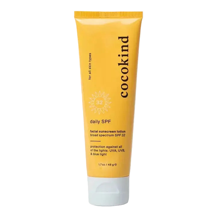 Cocokind Daily SPF 32 mineral facial sunscreen with non-nano zinc oxide for sun protection