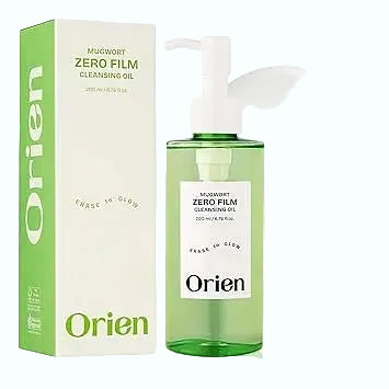 Orien Mugwort Zero Film Cleansing Oil with centella for sensitive and acne-prone skin