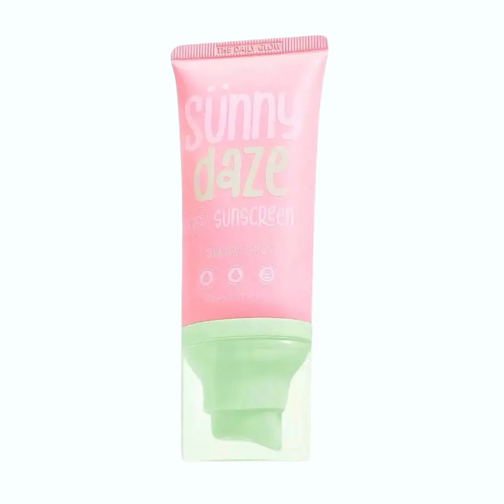 The Daily Glow Sunny Daze Sunscreen SPF 50 for daily UV protection with mineral and chemical filters