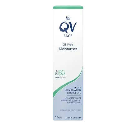QV Face Oil Free Moisturiser for oily and combination skin with niacinamide and panthenol