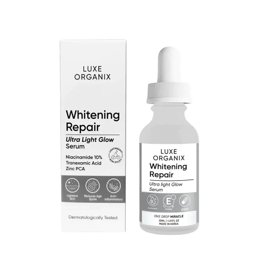 Luxe Organix Whitening Repair Niacinamide 10% Serum for brightening, dark spots and hyperpigmentation