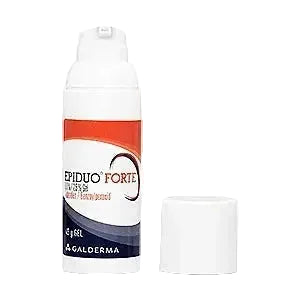 Galderma Epiduo Forte Gel prescription acne treatment with adapalene and benzoyl peroxide