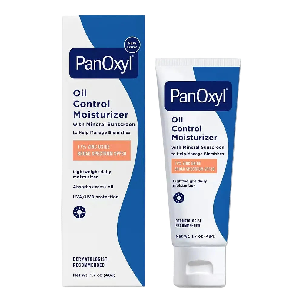 PanOxyl Oil Control Moisturizer SPF 30 mineral sunscreen for oily and acne-prone skin