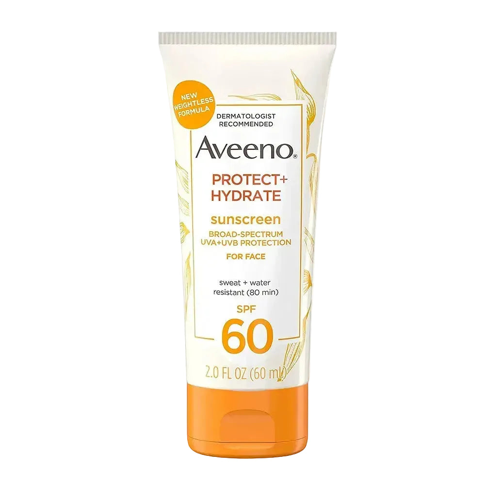 Aveeno Protect + Hydrate Face unscreen SPF 60 for sensitive skin hydration and UV protection