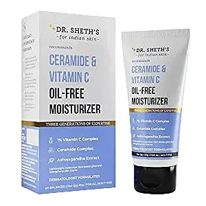 Dr. Sheth's Ceramide & Vitamin C Oil-Free Moisturizer for brightening and barrier repair