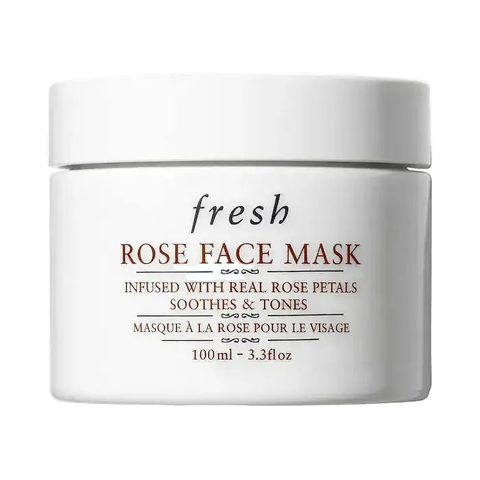 Fresh Rose Face Mask hydrating gel mask with real rose petals for soothing and toning all skin types