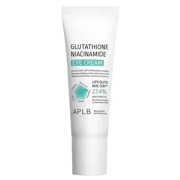 APLB Glutathione Niacinamide Eye Cream for dark circles, brightening and firming under eye area