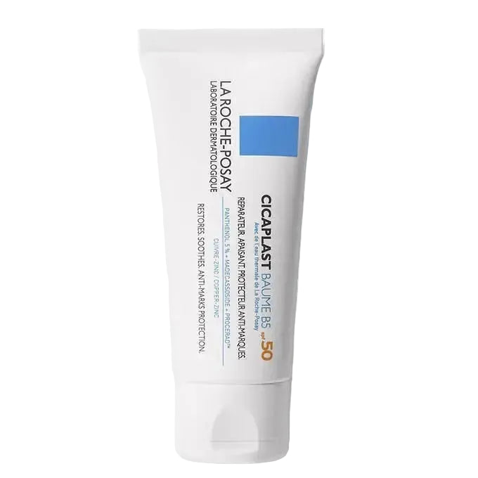 La Roche-Posay Cicaplast Baume B5 SPF 50 soothing repairing balm with sun protection for sensitive skin