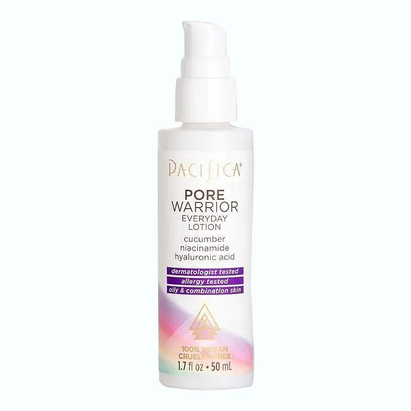 Pacifica Pore Warrior Everyday Lotion with niacinamide for oil control and pore minimizing