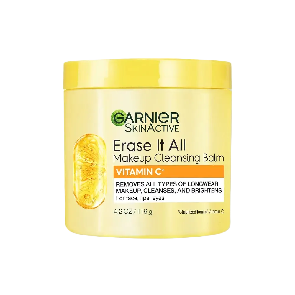 Garnier Erase It All Makeup Cleansing Balm Vitamin C for brightening and gentle makeup removal