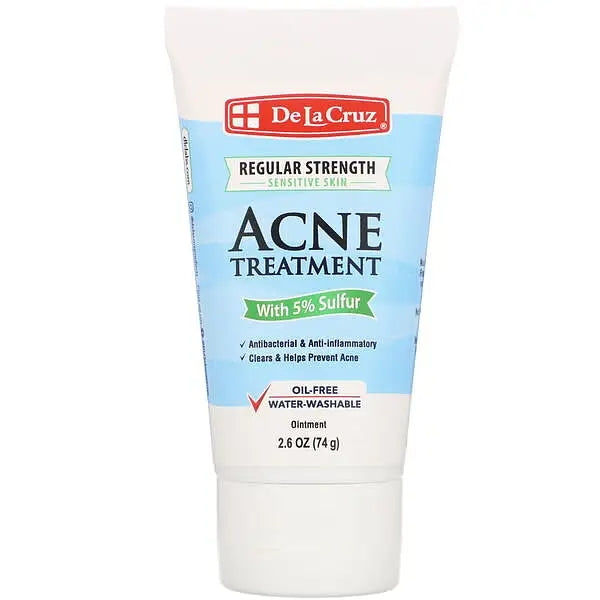 5% Sulfur Ointment Regular Strength Acne Treatment for Sensitive Skin