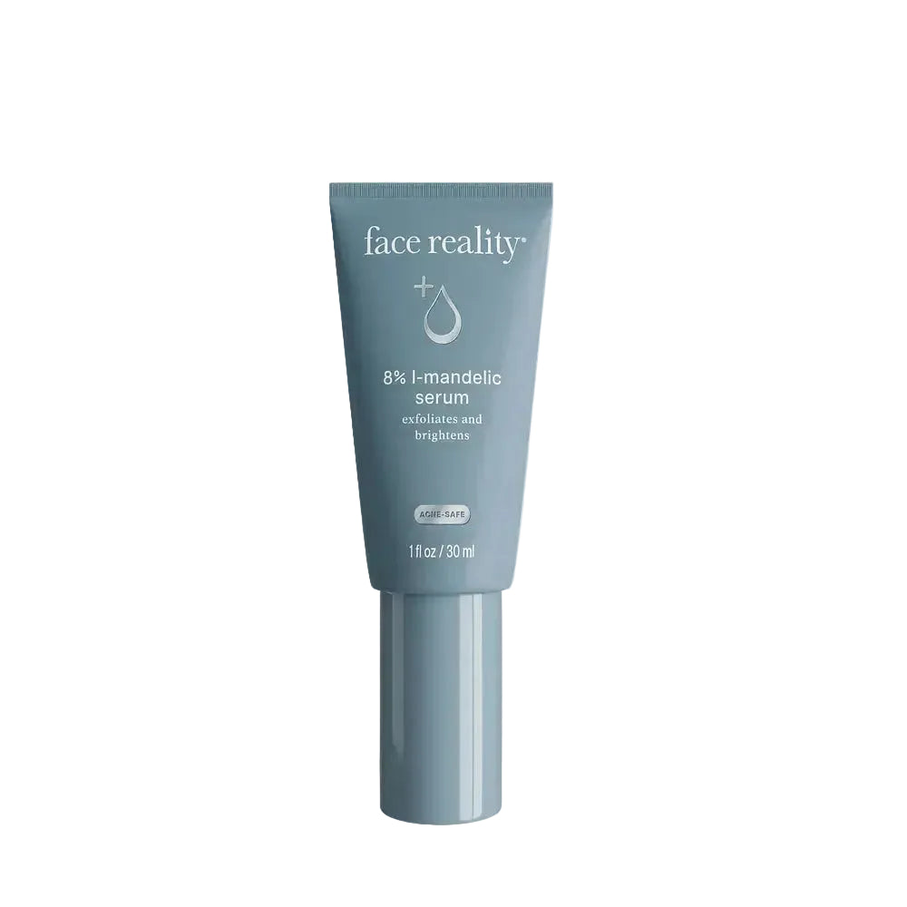 Face Reality Skincare 8% L-Mandelic Serum AHA exfoliant for acne and hyperpigmentation