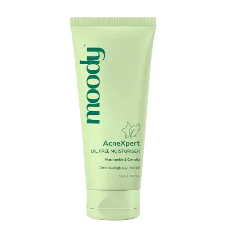 Moody Acnexpert Oil Free Moisturizer with Niacinamide & Green Tea for acne-prone oily skin