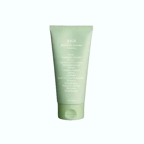 Abib Acne Foam CleanserHeartleaf Foam for acne-prone skin with salicylic acid and heartleaf