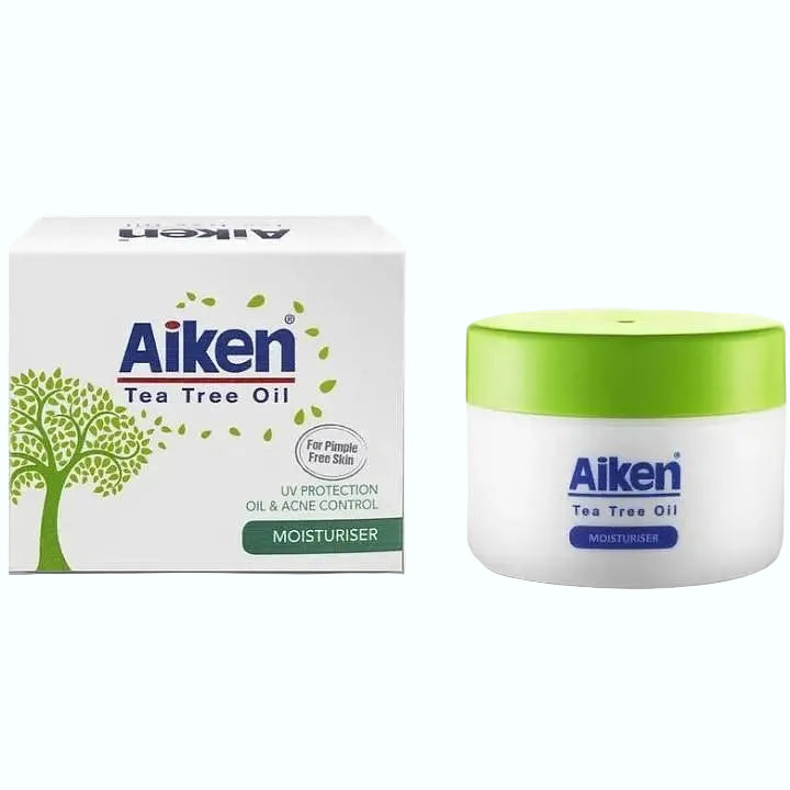 Aiken Tea Tree Oil Moisturizer for acne-prone and oily skin with antibacterial benefits