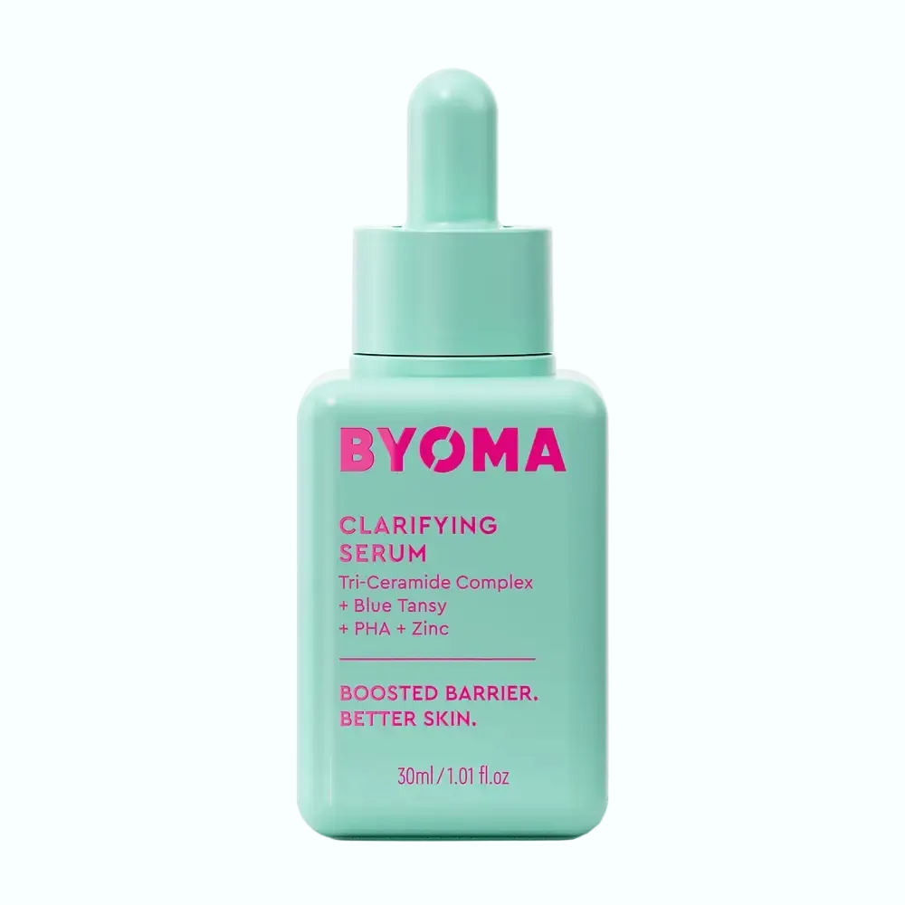 BYOMA Clarifying Serum with niacinamide and ceamides for balanced, clarified skin and acne control