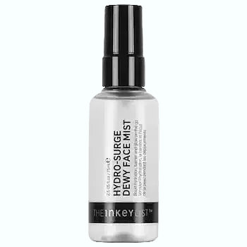 The INKEY List Hydro-Surge Dewy Face Mist for instant hydration and dewy glow over makeup