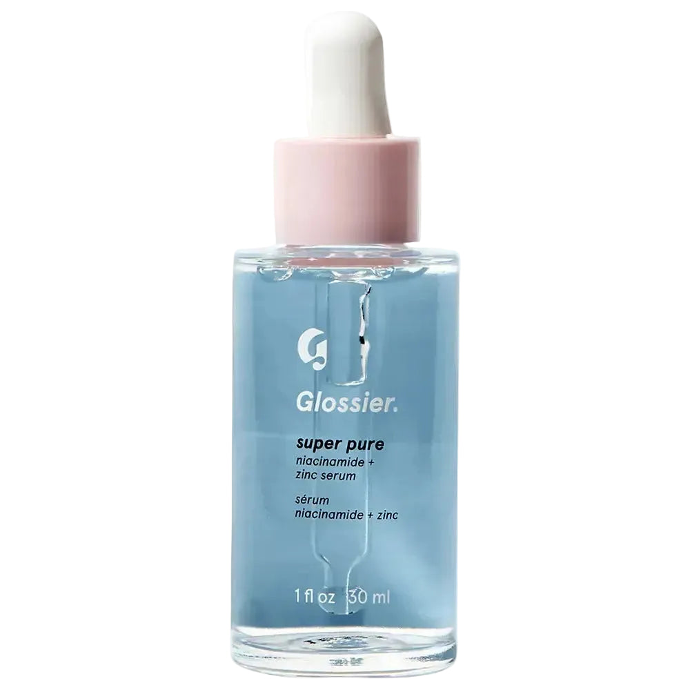 Glossier Super Pure Niacinamide Zinc Serum for pore minimizing and balanced skin texture