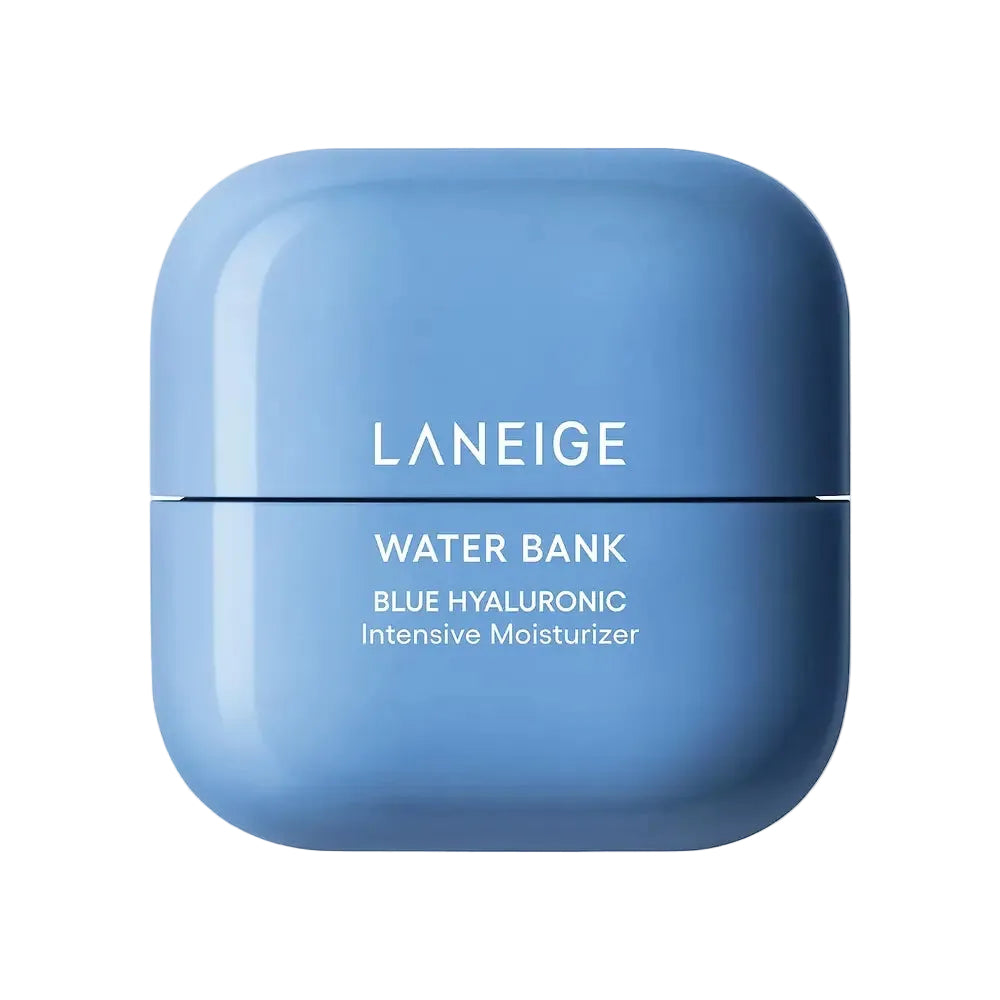 Laneige Water Bank Blue Hyaluronic Intensive Moisturizer for dry sensitive skin hydration and barrier repair