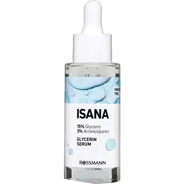 ISANA Glycerin Serum hydrating moisturizer for dry and dehydrated skin with amino acids