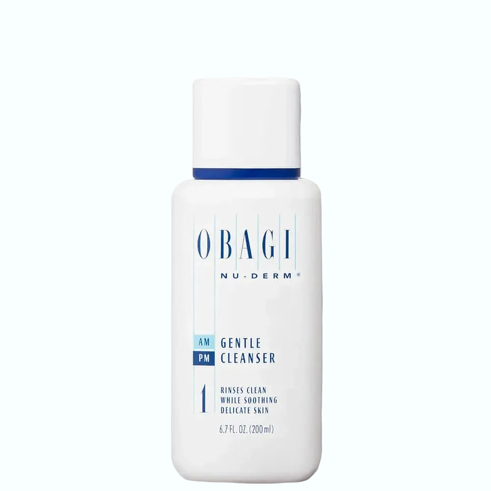 Obagi Nu-Derm Gentle Cleanser for sensitive skin removing makeup and impurities without irritation