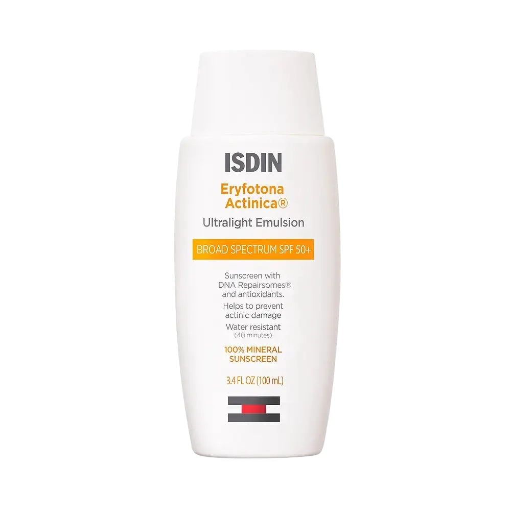 ISDIN Eryfotona Actinica Mineral Sunscreen SPF 50+ Zinc Oxide for UV protection and sun damage repair