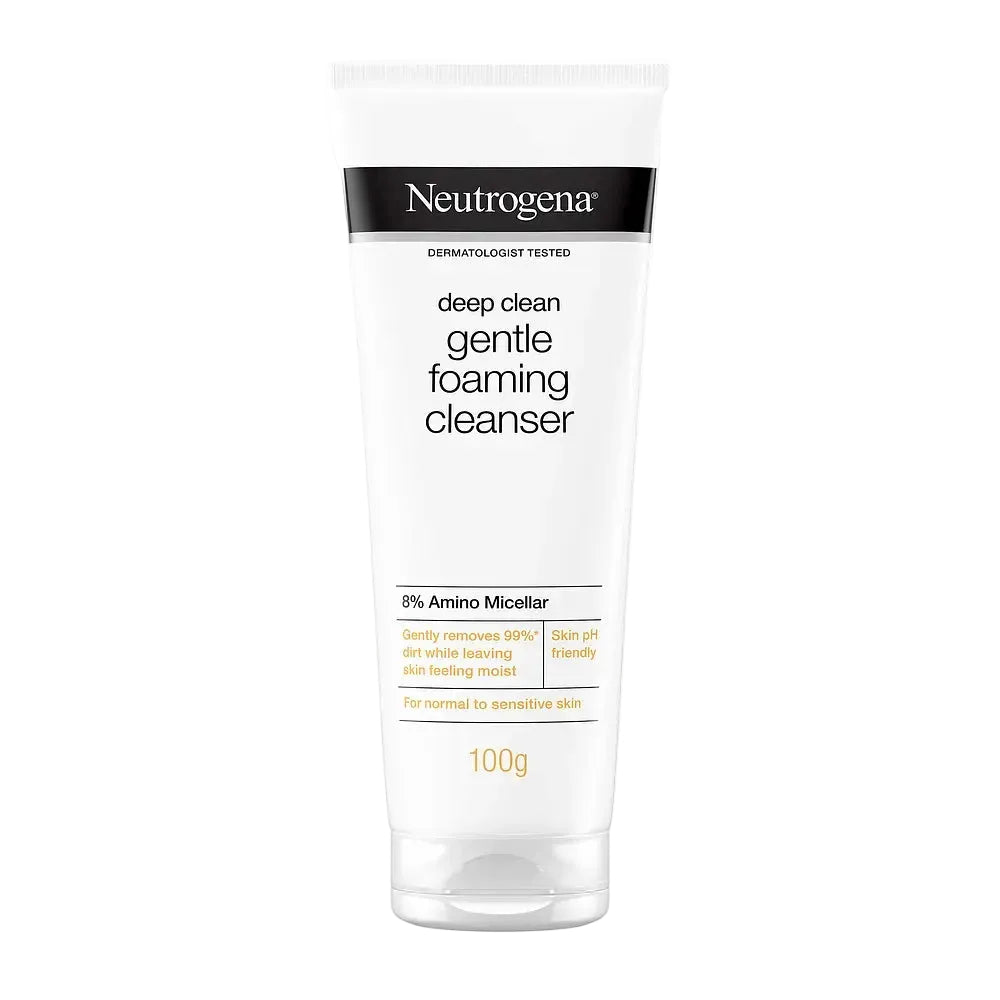 Neutrogena Deep Clean Gentle Foaming Cleanser for gentle daily cleansing and hydration