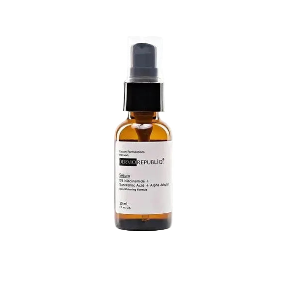 Dermorepubliq 10% Niacinamide 3% Tranexamic Acid 2% Alpha Arbutin Ultra White Serum for brightening and dark spots
