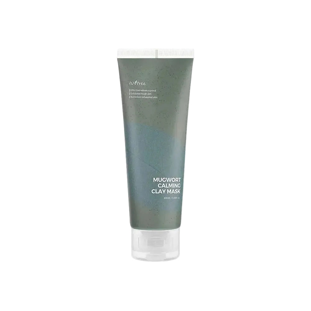 Isntree Mugwort Calming Clay Mask for pore cleansing and calming sensitive skin