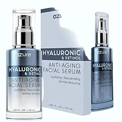 Azure Hyaluronic and Retinol Facial Serum for anti-aging and hydration