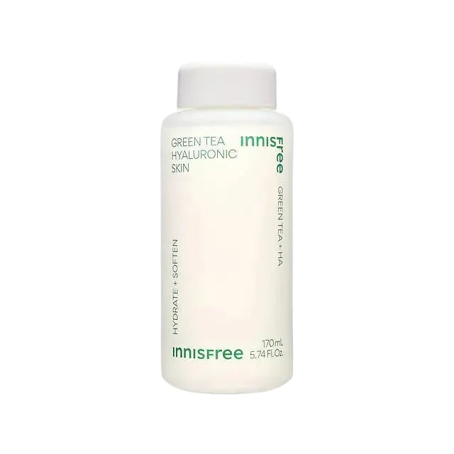 innisfree Green Tea Hyaluronic Acid Skin toner for hydration and all skin types