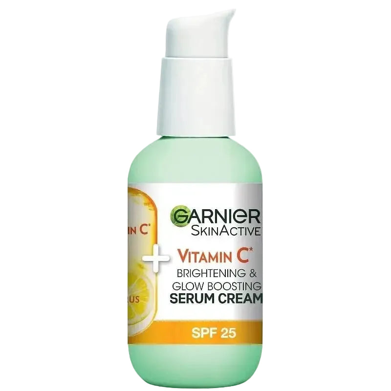 Garnier Vitamin C 2-in-1 Brightening Serum Cream SPF 25 for dark spots and dullness
