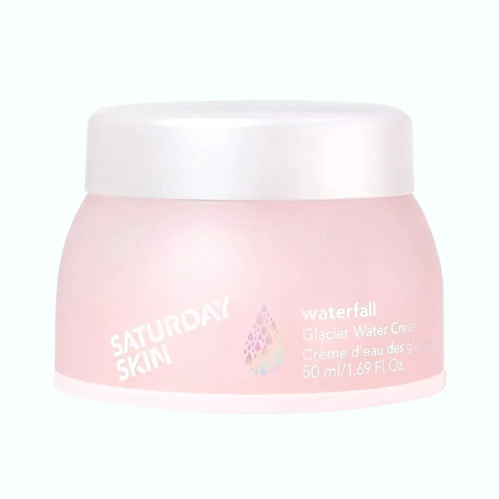 Saturday Skin Waterfall Glacier Water Cream with glacier water and peptides for hydration and anti-aging