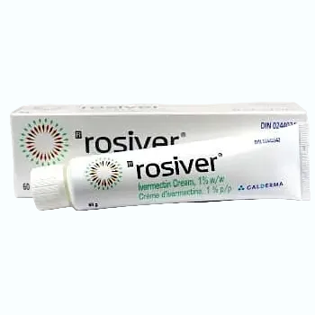 Galderma Rosiver Ivermectin 1% Cream prescription treatment for rosacea papules and pustules