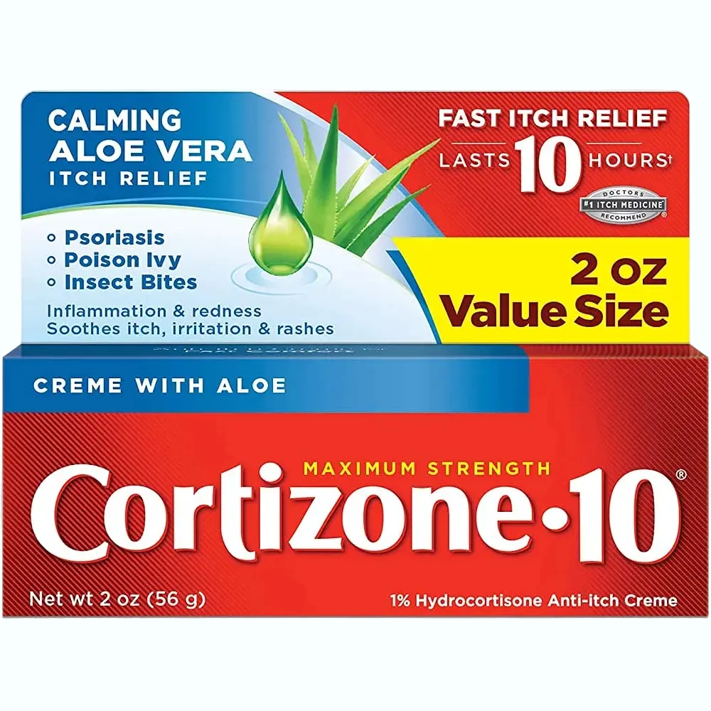 Cortizone-10 Maximum Strength 1% Hydrocortisone Anti-Itch Creme with Aloe for eczema and rash relief