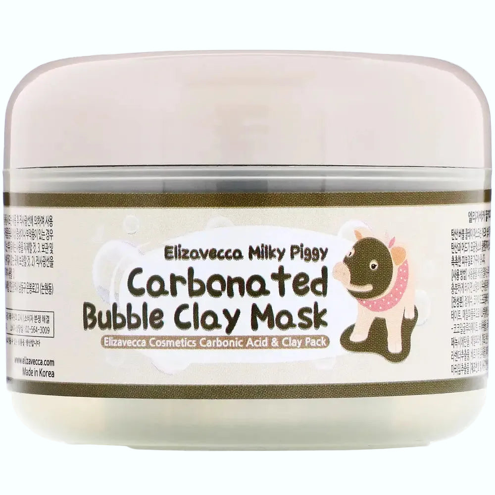 Elizavecca Milky Piggy Carbonated Bubble Clay Mask for deep pore cleansing and oil control