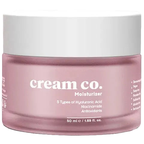Cream Co. Moisturizer with vitamin C, niacinamide and hyaluronic acid for brightening all skin types