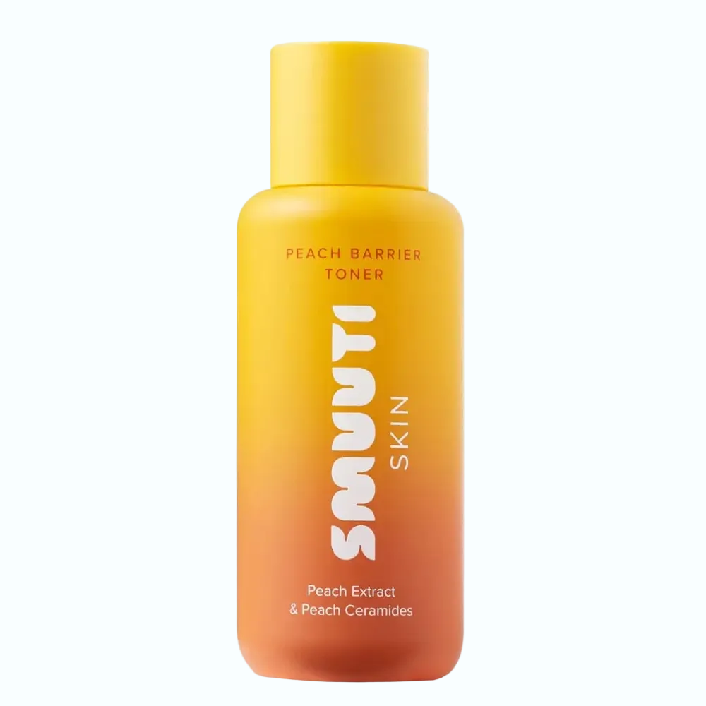 Smuuti Skin Peach Barrier Toner for hydration and barrier repair with ceramides and niacinamide