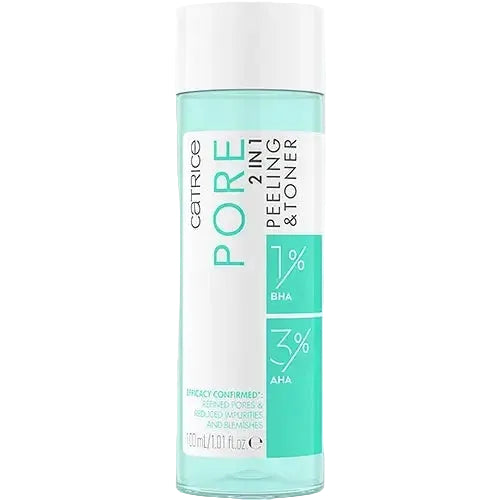 Catrice Pore 2-in-1 Peeling & Toner with AHA and BHA for pore refining and blemish control