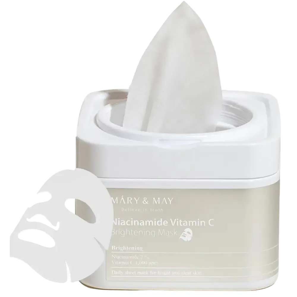 Mary & May Niacinamide Vitamin C Brightening Mask for dull skin and dark spots brightening