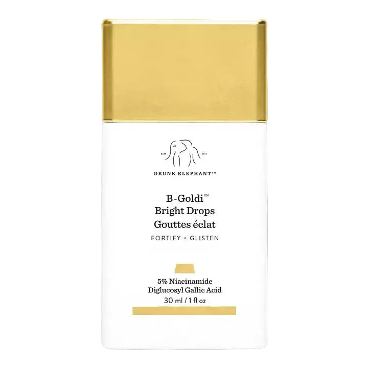 Drunk Elephant B-Goldi Bright Drops illuminating serum with 5% niacinamide for brightening and dark spots